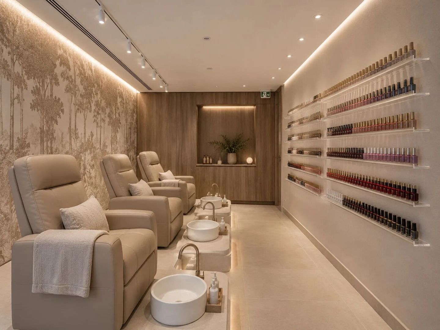 Bembi Beauty & Spa salon interior on Saadiyat Island